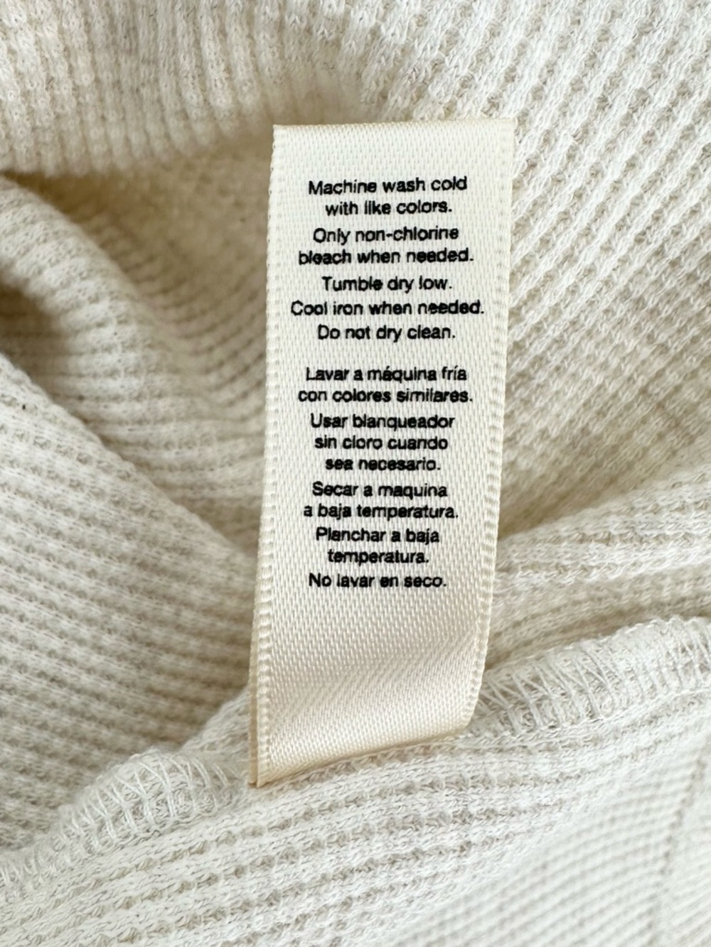 Nuuds Thermal Waffle Knit Matching Set Crop Long Sleeve - Picture 10 of 11